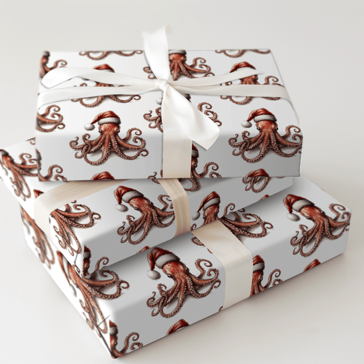 Octoclaus - Wrapping Paper - Aspen & Arlo