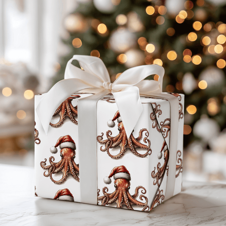 Octoclaus - Wrapping Paper - Aspen & Arlo