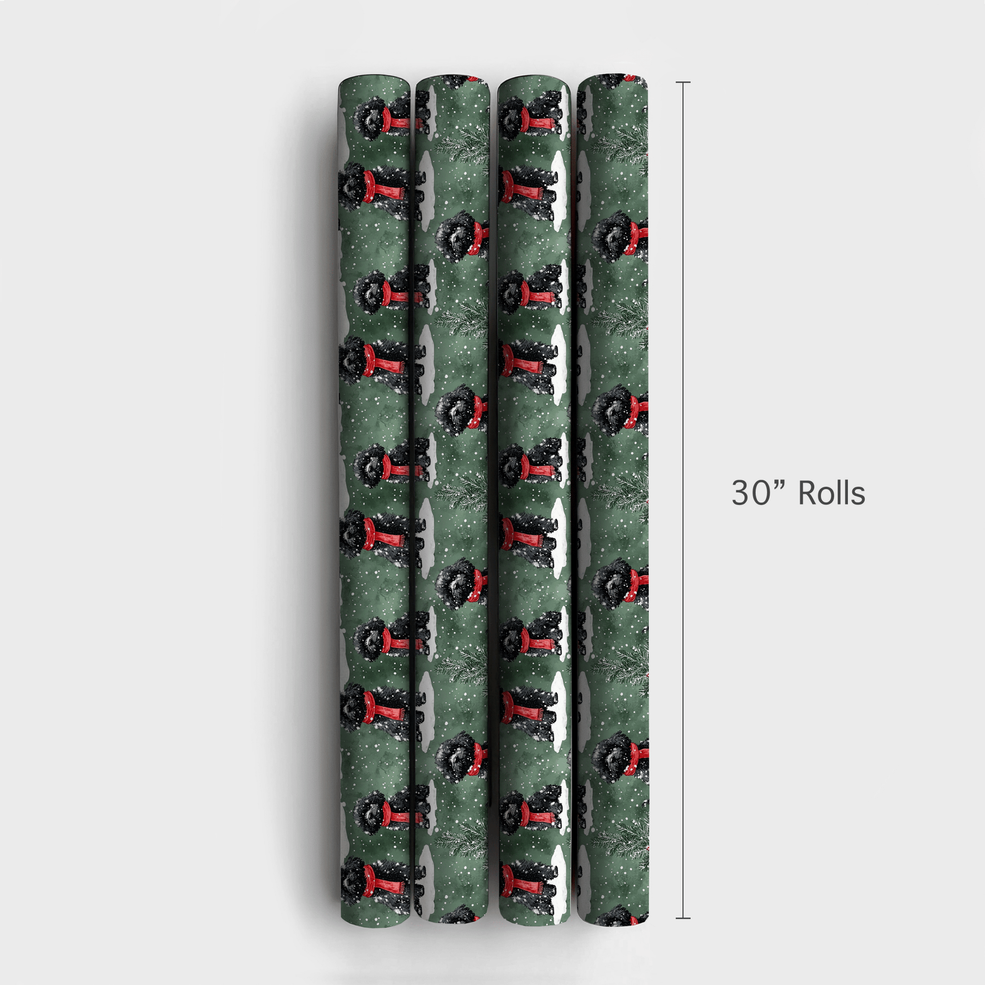 Joey in Green - Wrapping Paper - Aspen & Arlo