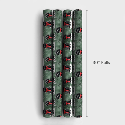 Joey in Green - Wrapping Paper - Aspen & Arlo