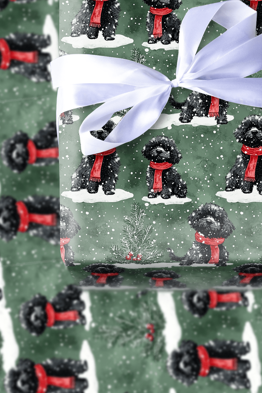 Joey in Green - Wrapping Paper - Aspen & Arlo