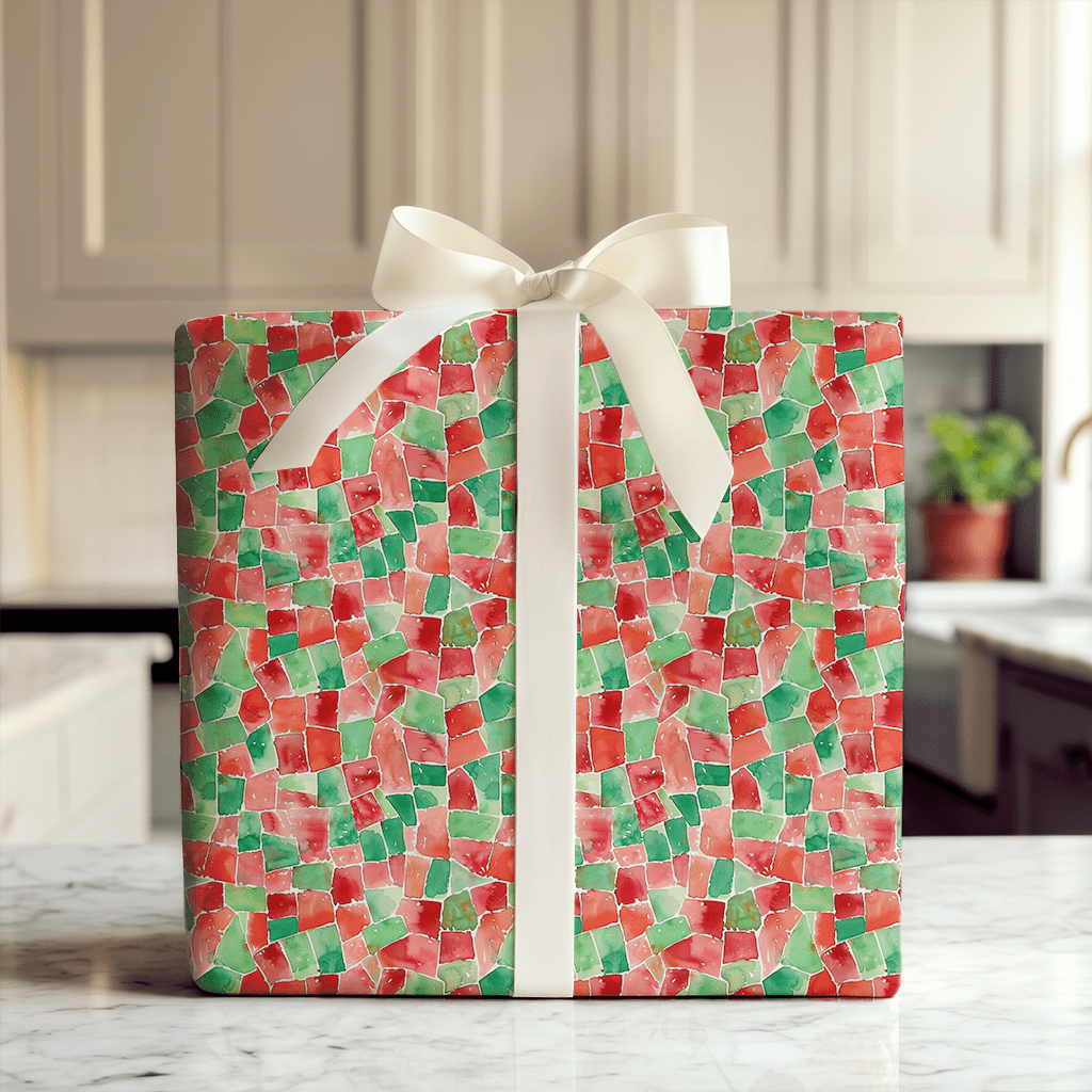 Peppermint Plaid - Wrapping Paper - Aspen & Arlo