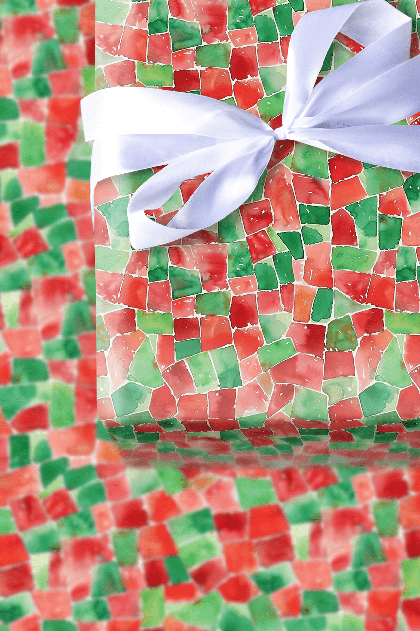 Peppermint Plaid - Wrapping Paper - Aspen & Arlo