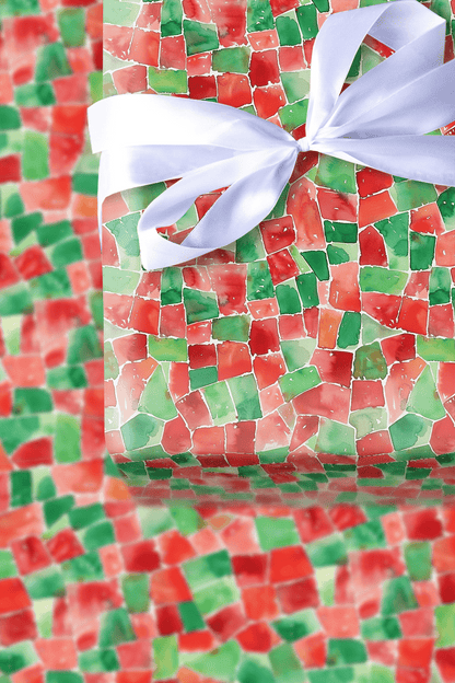 Peppermint Plaid - Wrapping Paper - Aspen & Arlo