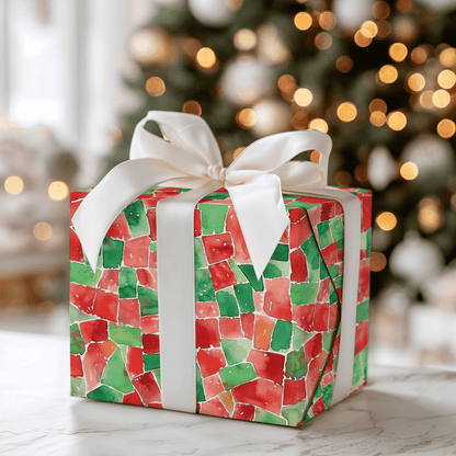 Peppermint Plaid - Wrapping Paper - Aspen & Arlo