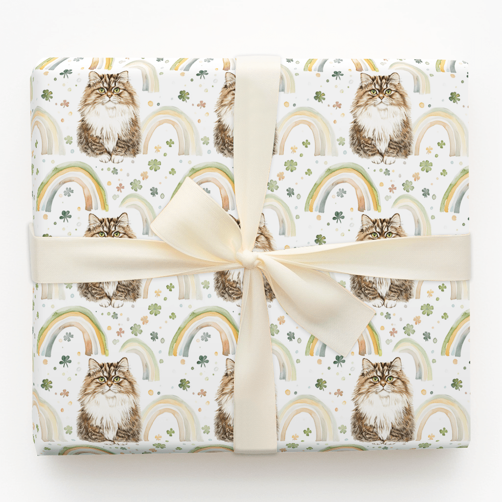 Rainbows with the Siberian - Wrapping Paper - Aspen & Arlo