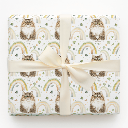 Rainbows with the Siberian - Wrapping Paper - Aspen & Arlo