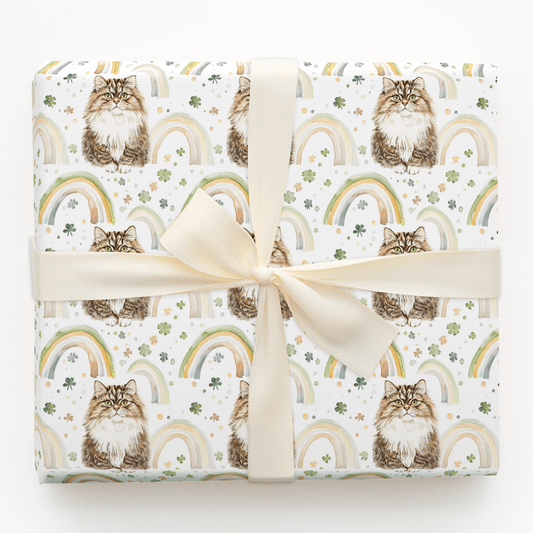 Rainbows with the Siberian - Wrapping Paper - Aspen & Arlo