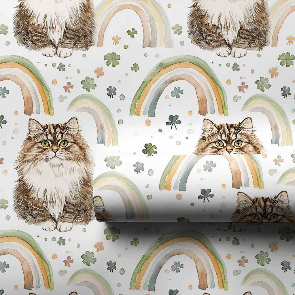 Rainbows with the Siberian - Wrapping Paper - Aspen & Arlo