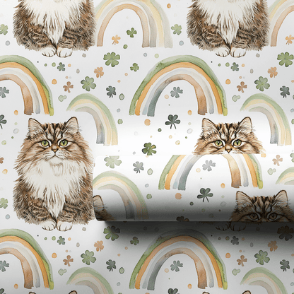 Rainbows with the Siberian - Wrapping Paper - Aspen & Arlo