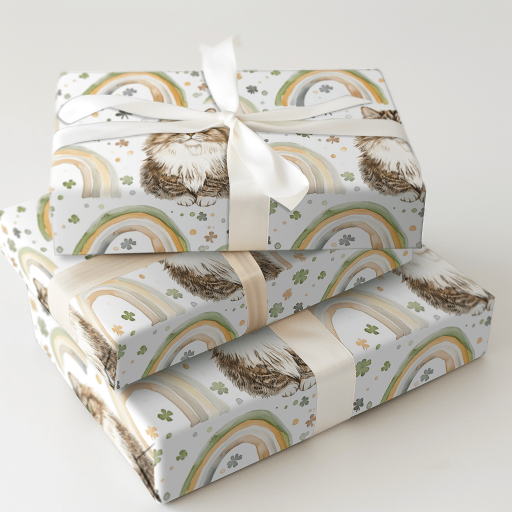 Rainbows with the Siberian - Wrapping Paper - Aspen & Arlo