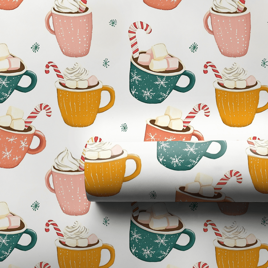 Hot Chocolate Mugs - Wrapping Paper - Aspen & Arlo