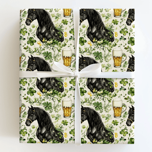 Brews with the Stallion - Wrapping Paper - Aspen & Arlo