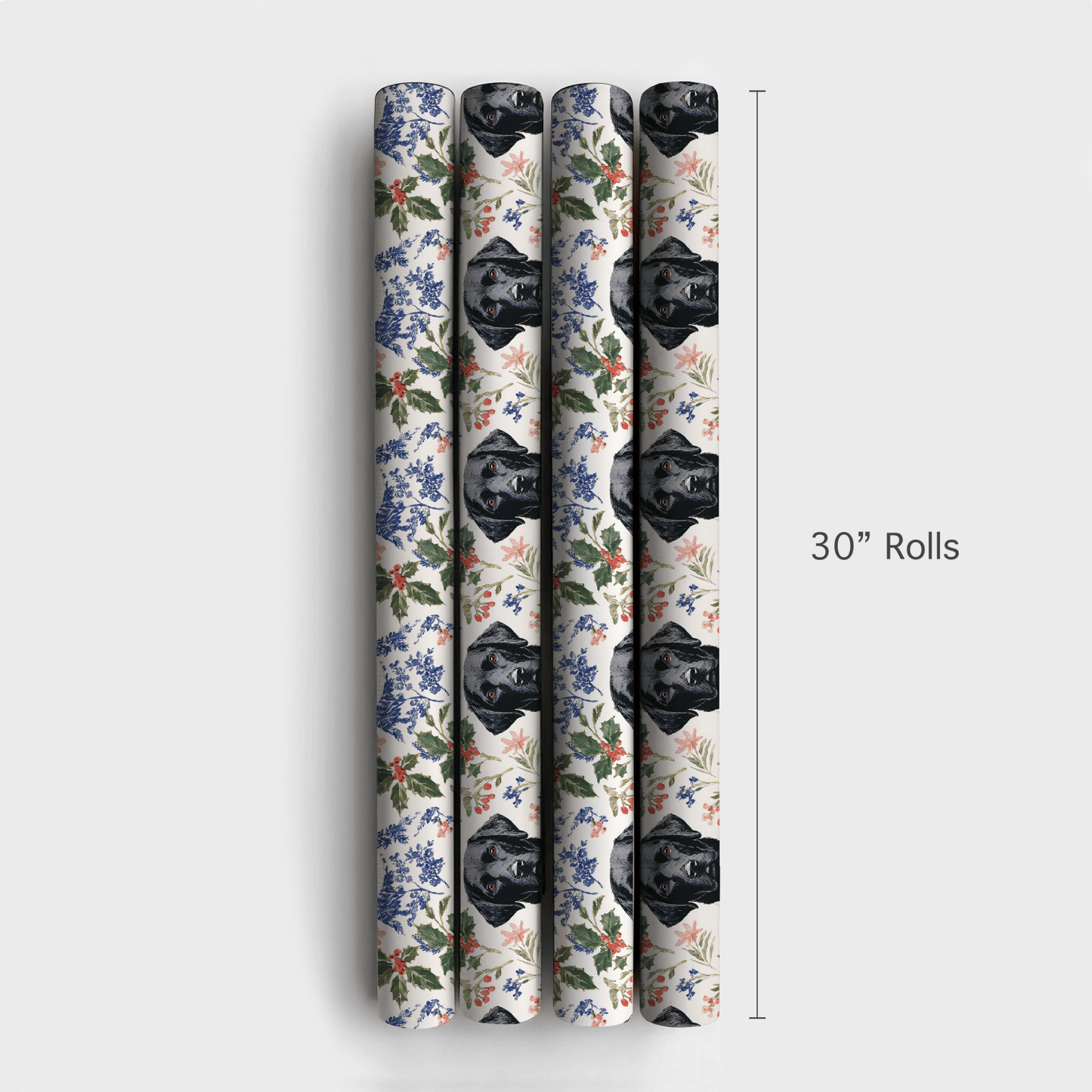 Snowy Lab Christmas - Wrapping Paper - Aspen & Arlo