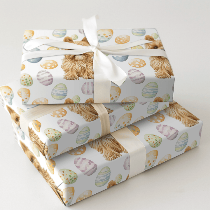 Easter Eggs with the Yorkie - Wrapping Paper - Aspen & Arlo