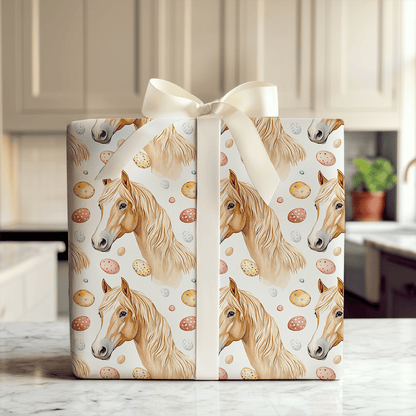 Easter Eggs with the Haflinger - Wrapping Paper - Aspen & Arlo