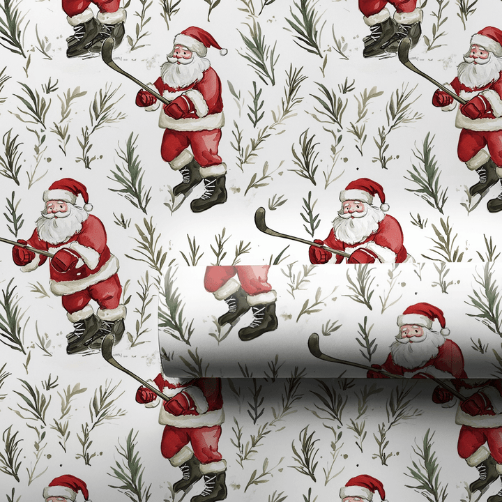 Field Hockey Stick and Stocking - Wrapping Paper - Aspen & Arlo