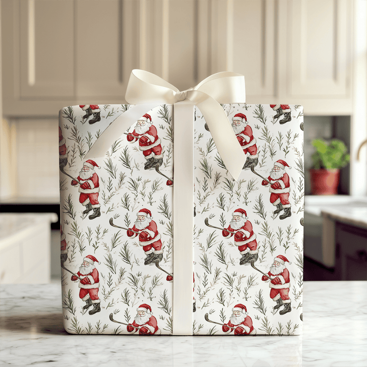 Field Hockey Stick and Stocking - Wrapping Paper - Aspen & Arlo