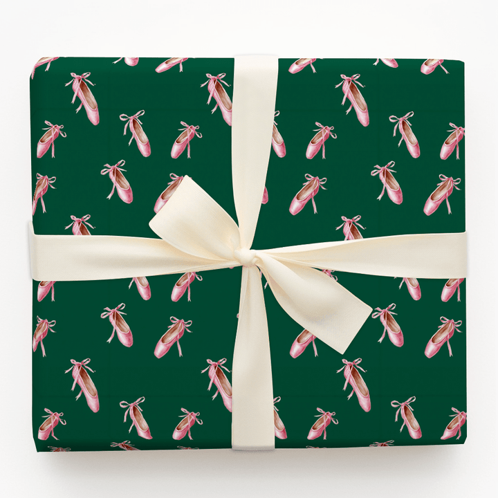Holiday Pointe Shoes - Wrapping Paper - Aspen & Arlo