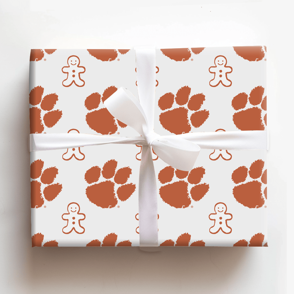 Clemson Gingerbread - Wrapping Paper - Aspen & Arlo