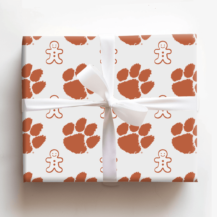 Clemson Gingerbread - Wrapping Paper - Aspen & Arlo