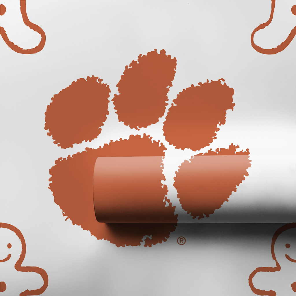Clemson Gingerbread - Wrapping Paper - Aspen & Arlo
