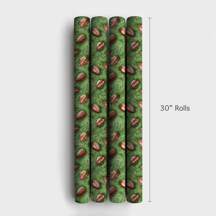Peppermint Pigskin - Wrapping Paper - Aspen & Arlo
