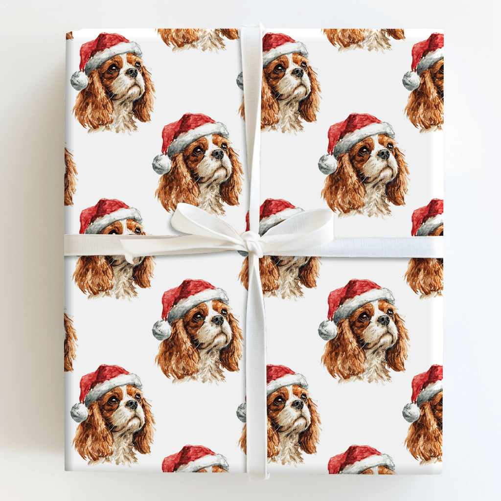 King Cavalier Santa - Wrapping Paper - Aspen & Arlo