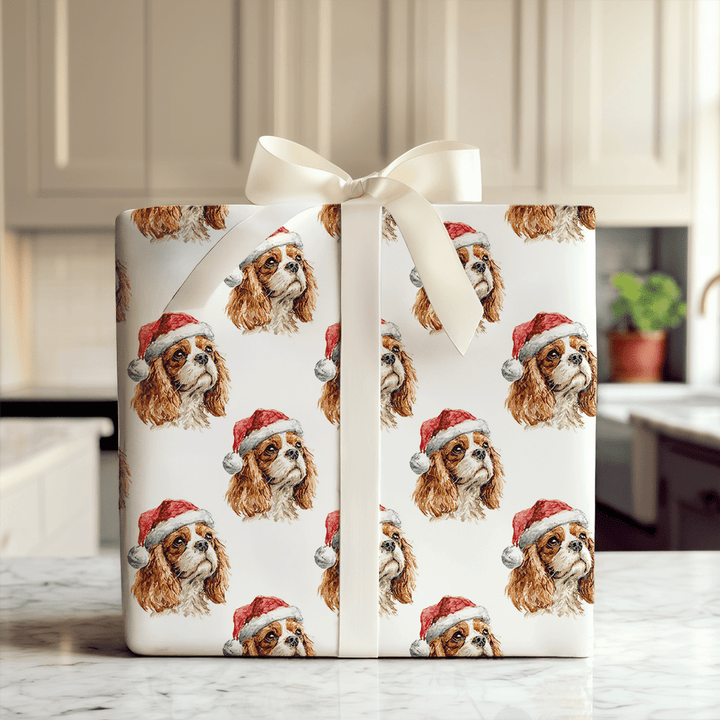 King Cavalier Santa - Wrapping Paper - Aspen & Arlo