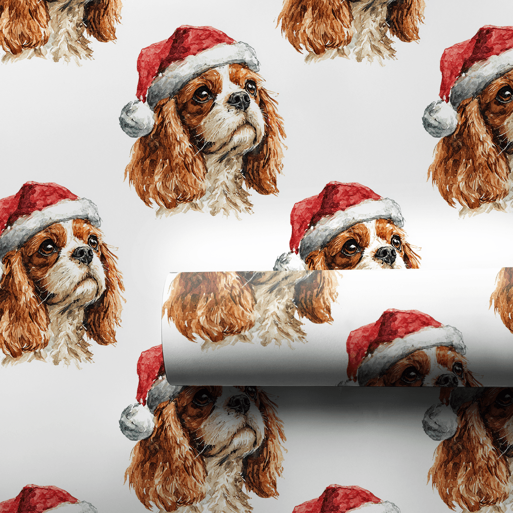 King Cavalier Santa - Wrapping Paper - Aspen & Arlo