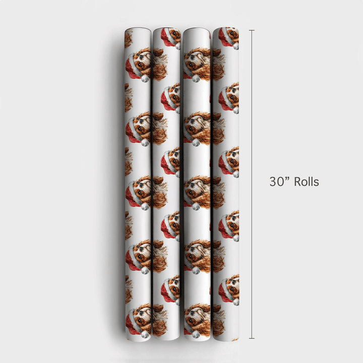 King Cavalier Santa - Wrapping Paper - Aspen & Arlo
