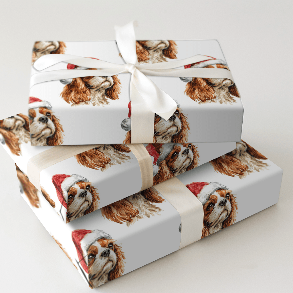 King Cavalier Santa - Wrapping Paper - Aspen & Arlo