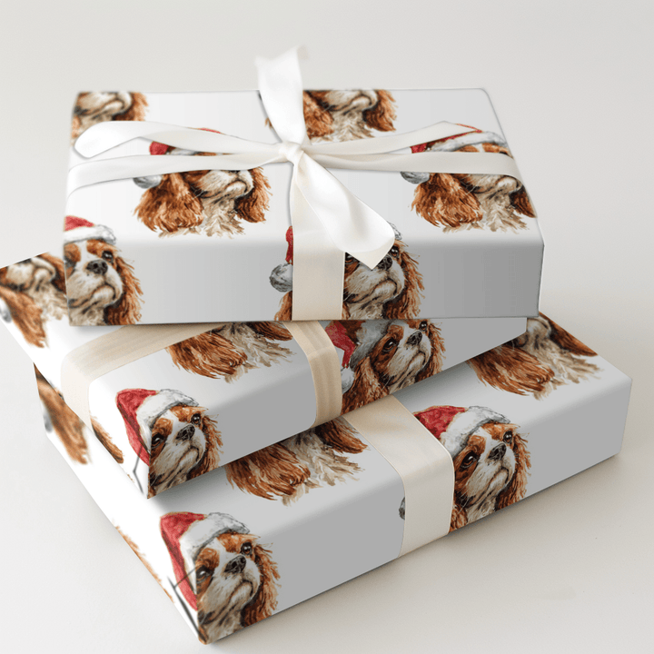 King Cavalier Santa - Wrapping Paper - Aspen & Arlo