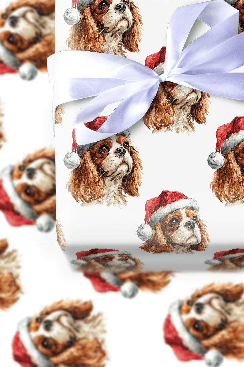 King Cavalier Santa - Wrapping Paper - Aspen & Arlo