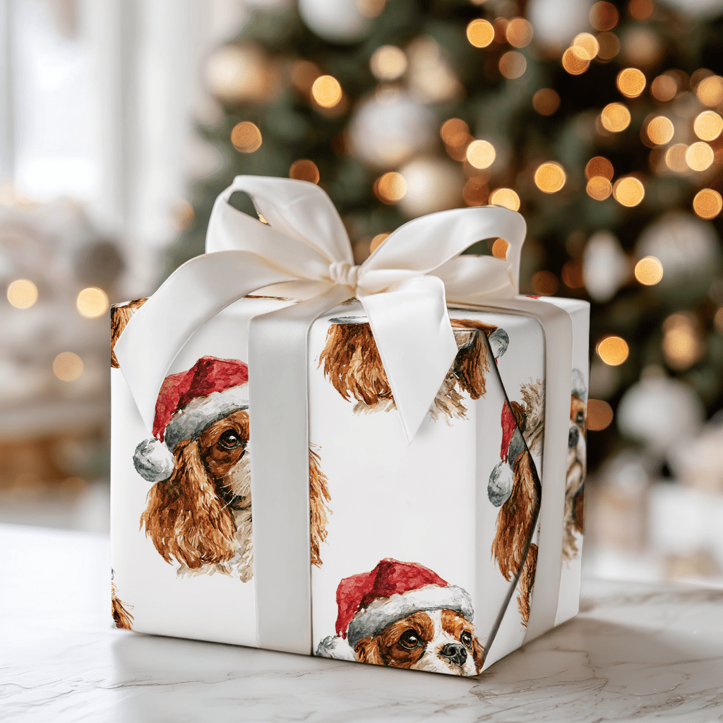 King Cavalier Santa - Wrapping Paper - Aspen & Arlo