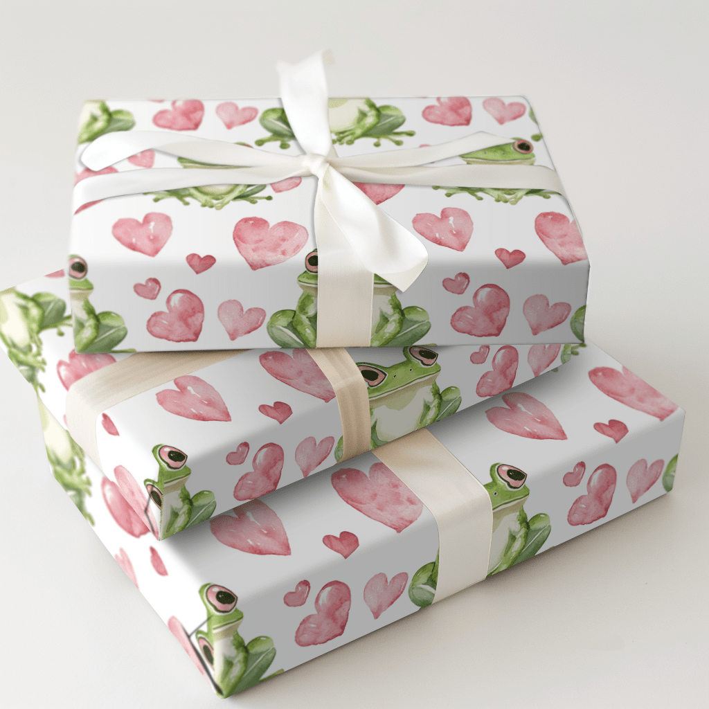 Toadally in Love - Wrapping Paper - Aspen & Arlo