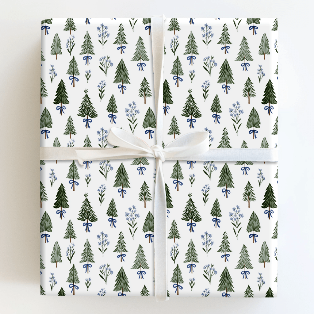 Blue Pine - Wrapping Paper - Aspen & Arlo