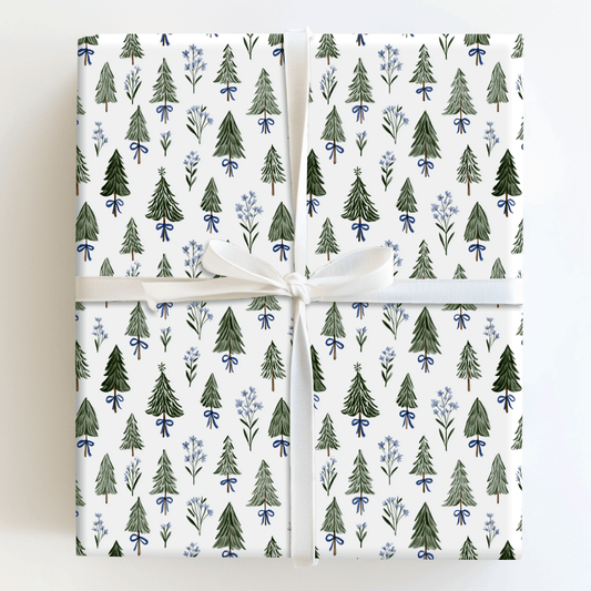 Blue Pine - Wrapping Paper - Aspen & Arlo