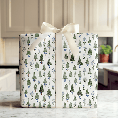 Blue Pine - Wrapping Paper - Aspen & Arlo