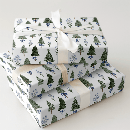 Blue Pine - Wrapping Paper - Aspen & Arlo