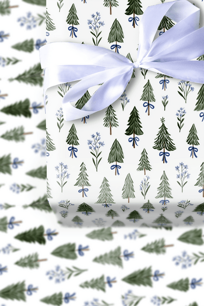 Blue Pine - Wrapping Paper - Aspen & Arlo