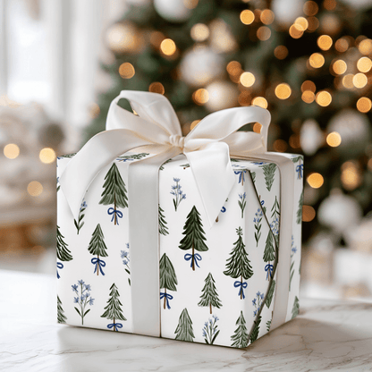 Blue Pine - Wrapping Paper - Aspen & Arlo