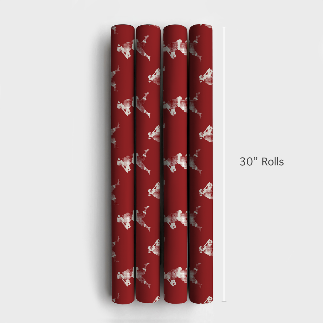 Houndstooth Santa Baseball