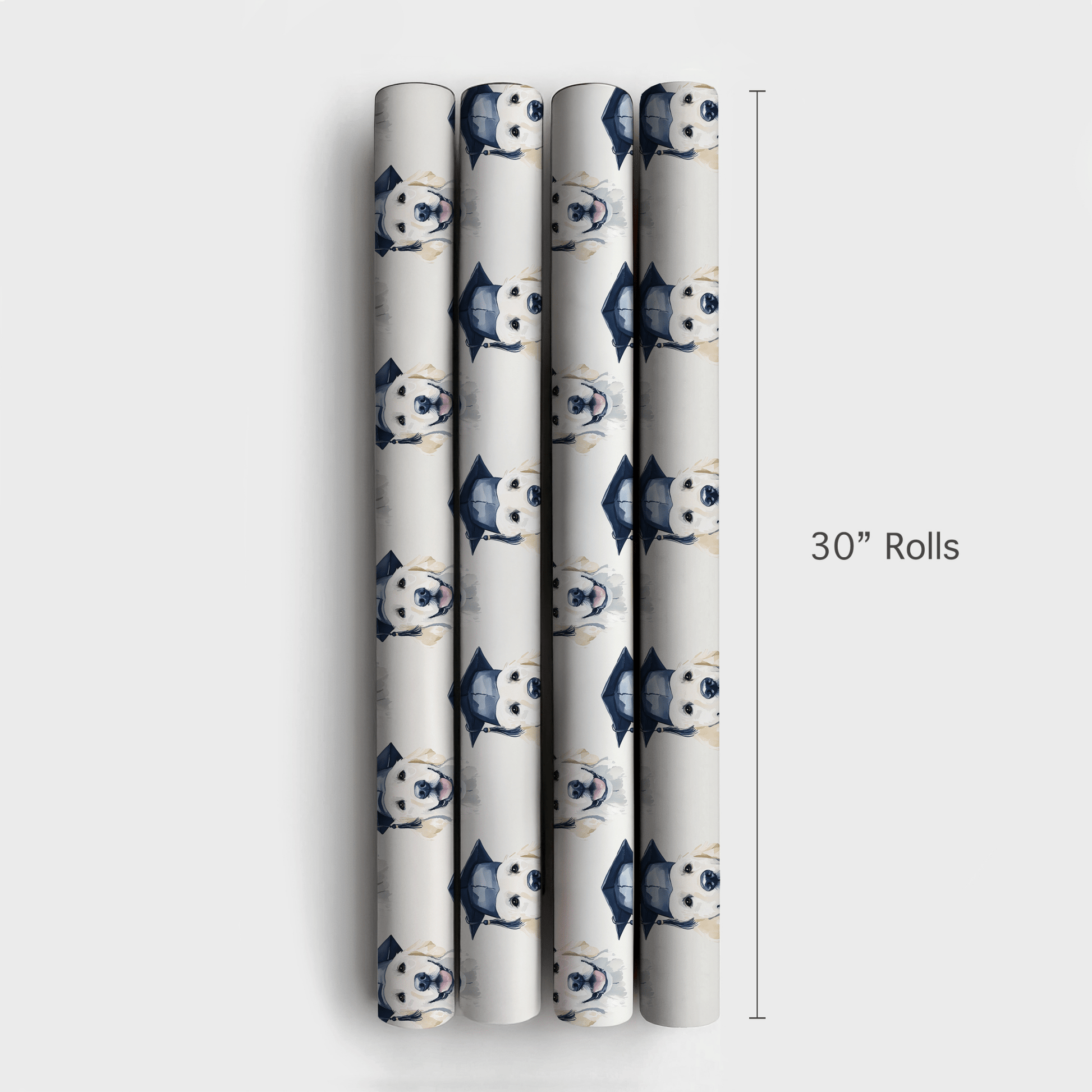 White Golden Graduate - Wrapping Paper - Aspen & Arlo