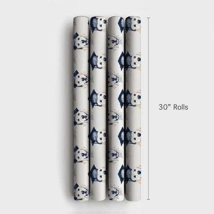 White Golden Graduate - Wrapping Paper - Aspen & Arlo