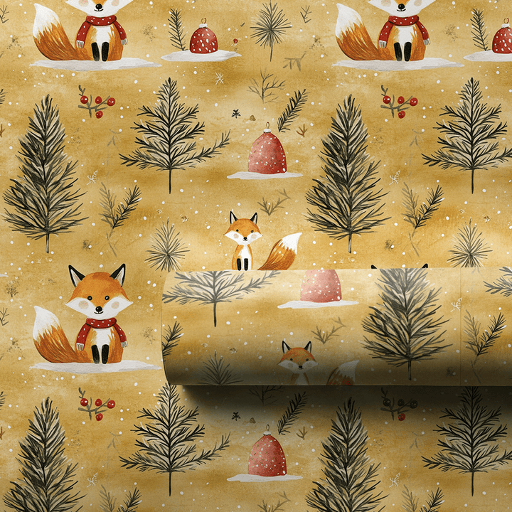 Fox Frost - Wrapping Paper - Aspen & Arlo