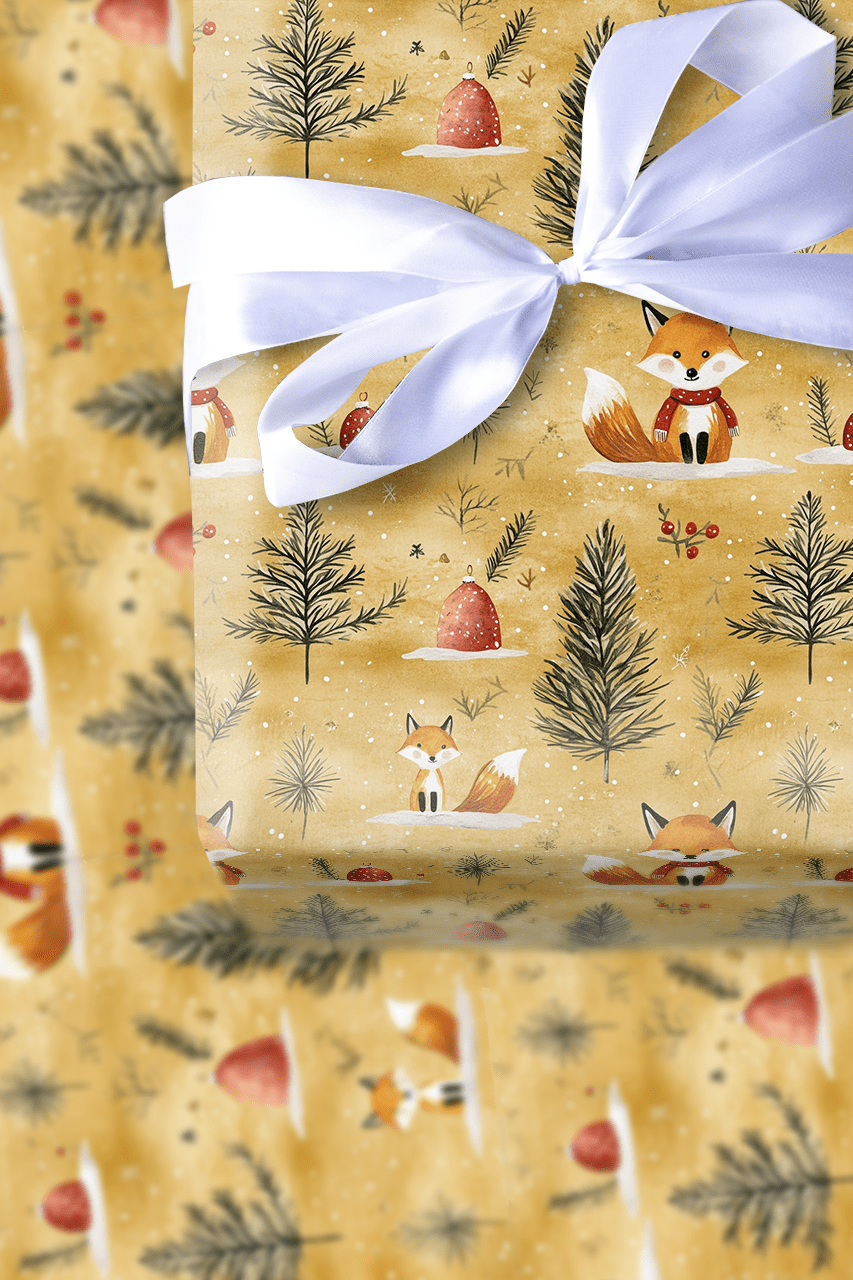 Fox Frost - Wrapping Paper - Aspen & Arlo