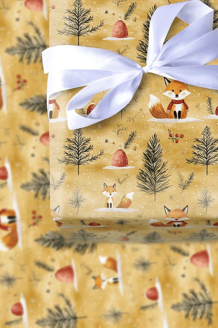 Fox Frost - Wrapping Paper - Aspen & Arlo