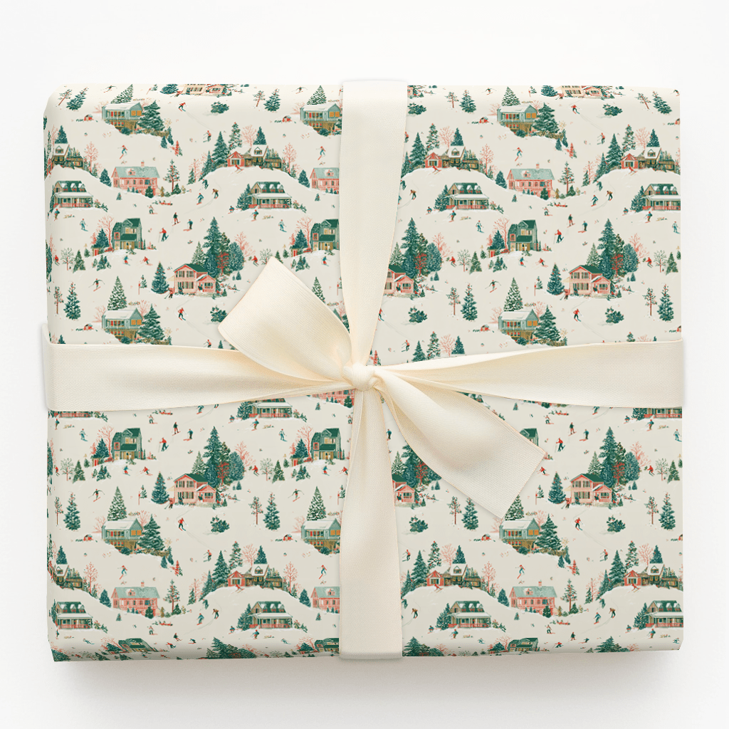 Ski Lodge Christmas - Wrapping Paper - Aspen & Arlo