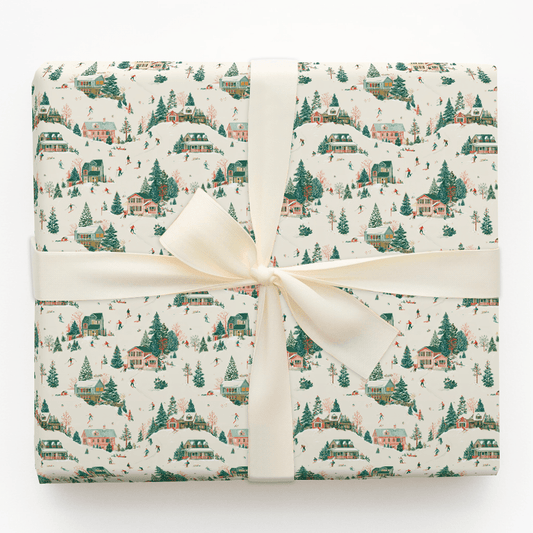 Ski Lodge Christmas - Wrapping Paper - Aspen & Arlo